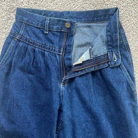 VINTAGE Lee Super High Rise Pleated Yoke Jeans Size 4 - Picture 14 of 15